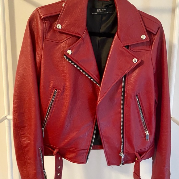 Red Zara Jacket! Like new, worn once! - Picture 2 of 2